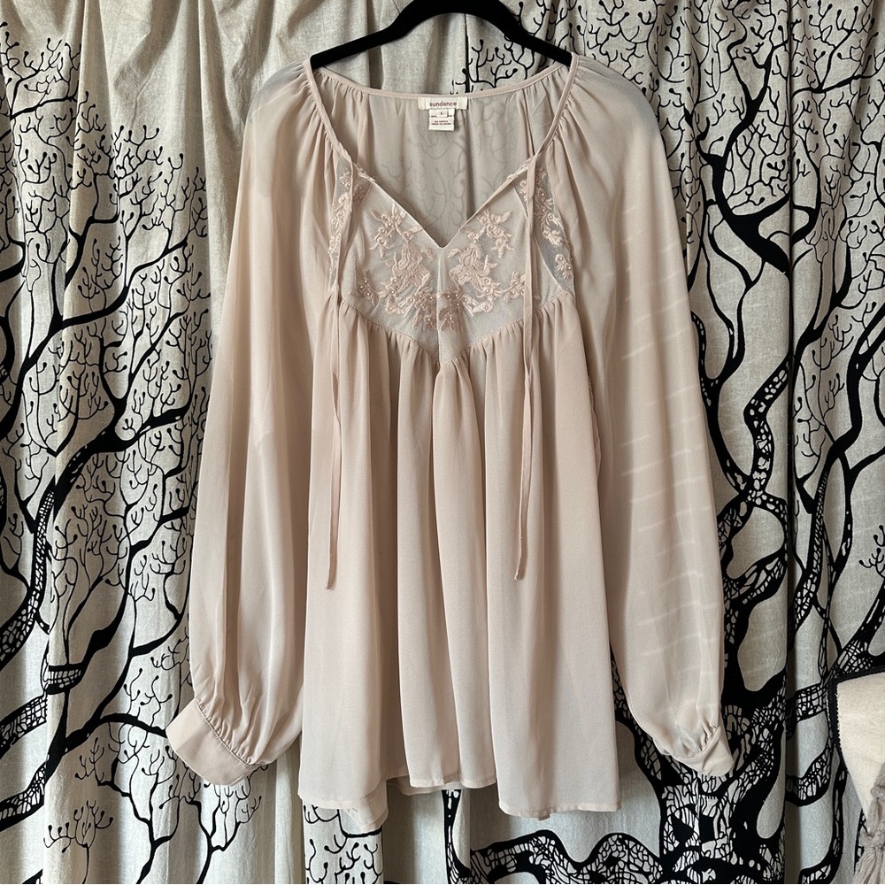 NWOT Sundance Embroidered Boho Top